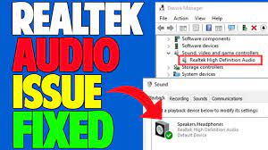 fix realtek hd audio manager missing