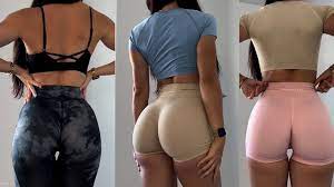 Sexy Try On Haul Tight Leggings Shorts 2021 Youtube gambar png