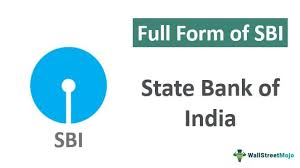 full form of sbi state bank of india
