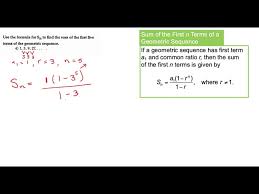 Nth Terms Of A Geometric Sequence