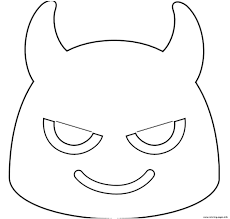 These days, i recommend tasmanian devil cartoon coloring pages for you, this post is similar with taz cartoon coloring pages. Google Emoji Devil Coloring Pages Printable