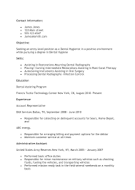 Dental Assistant Resume Examples No Experience Dental Assistant