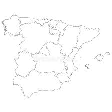 At spain regions map page view political map of spain physical maps spain touristic map satellite images map of spain wine regions wine folly. Outline Spain Stock Illustrations 8 536 Outline Spain Stock Illustrations Vectors Clipart Dreamstime