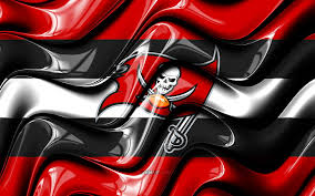 ta bay buccaneers flag red and black