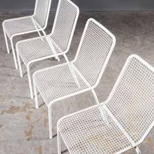 french wire mesh white outdoor dining