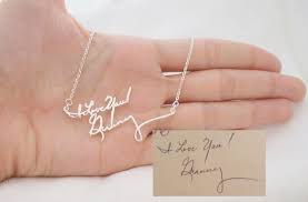 handwritten jewelry gift ideas