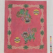 lee hand painted needlepoint canvas