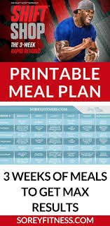 shift meal plan exactly what to