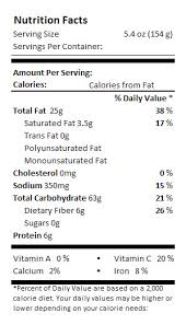 french fries nutrition facts