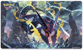 Amazon.com: Pokemon Card Supplies Shiny Mega Rayquaza Play Mat : Toys &  Games