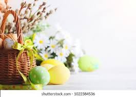 Of course, easter bunny and other animals like birds. Happy Easter Congratulatory Easter Background Easter Stock Photo Edit Now 1022384536