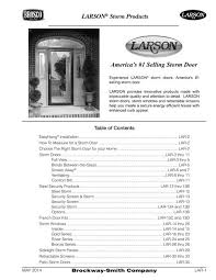 Larson Storm Windows Brosco
