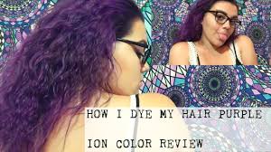 Purple Hair Ion Color Brilliance Review Youtube