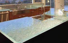 glass countertops glass kitchen