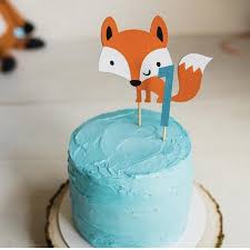 Geburtstag der kuchen für den ersten geburtstag: Fox Cake Topper Zerschlagen Kuchen Erster Geburtstag Etsy