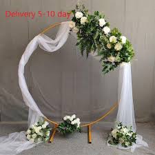 circle decor arch for wedding ceremony