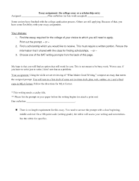 Scholarship Essay Format Heading Examples And Forms