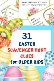 31 fun easter scavenger hunt clues for