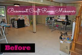 Basement Craft Room Makeover