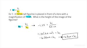 Calculate The Image Height Of An Object