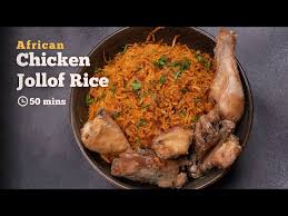 en jollof rice african dish