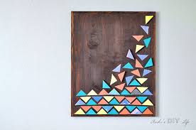10 easy diy geometric wood wall art