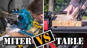 miter saw vs table saw know the