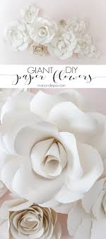 diy giant paper flowers tutorial