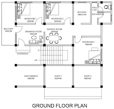 Residence Floor Plans Autocad Dwg File