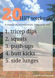 20 minute hiit workout you can do