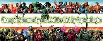 Champions Immunity List And Abilities Mcoc Guide Blog