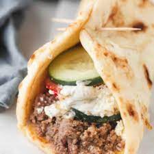 instant pot ground beef gyros eating