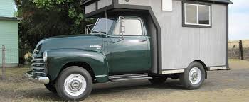 1950 chevrolet 3600 truck with a camper