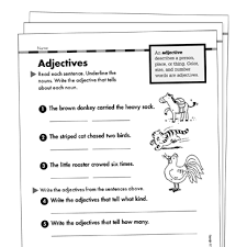 Use this set of 5 worksheets to introduce the concept of adjectives and how they describe nouns. What Is Adjectives For Grade 1 Know It Info