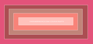 Pink Colour Chart The Peak Xperience