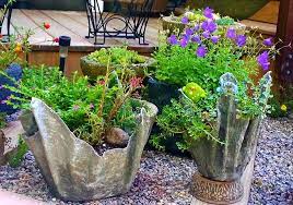 Make Cement Planters With Old Towel