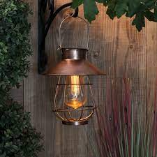 Copper Lantern With Bulb