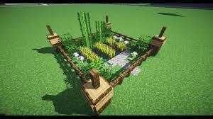 build a small garden in minecraft