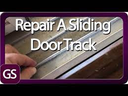 repair a sliding door track