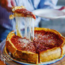 deep dish at giordano s pizza