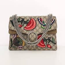 Gucci Dionysus Medium Gg Flower Applique Shoulder Bag