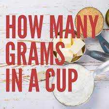 how many grams in a cup free printable