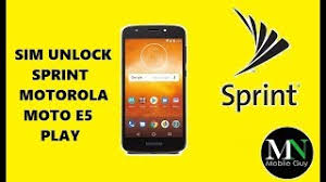 The moto g fast and moto e offer a streamlined android experience at a low price. Sim Unlock Sprint Boost Virgin Mobile Motorola Moto E5 Play For Use On Gsm Carriers Youtube