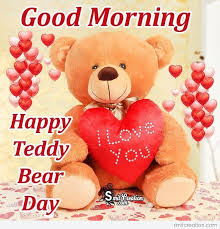 good morning happy teddy bear day card