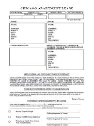 Chicago Lease Agreement Template Lease Extension Form Template