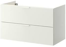 Ikea samla scatola 11 litri, plastica, larghezza: Ikea Godmorgon Lavabo Con 2 Cassetti Bianco Amazon It Casa E Cucina