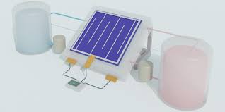merging solar cell and liquid battery