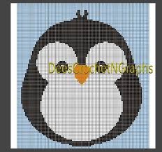 Baby Penguin Graphghan Graph Chart 100 X 150