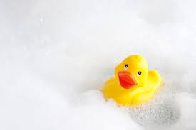 safely clean bath toys and rubber duck mold