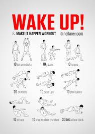 Wake Up Working Out Fitness Wake Up Workout Exercise